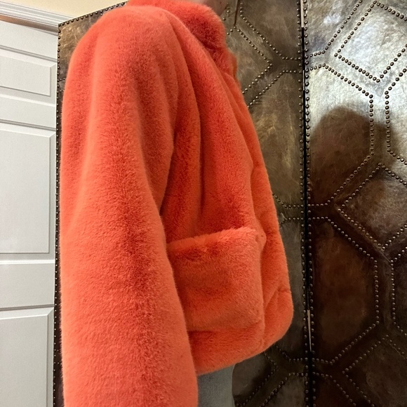 Orange Fur Coat - Picture 3 of 4